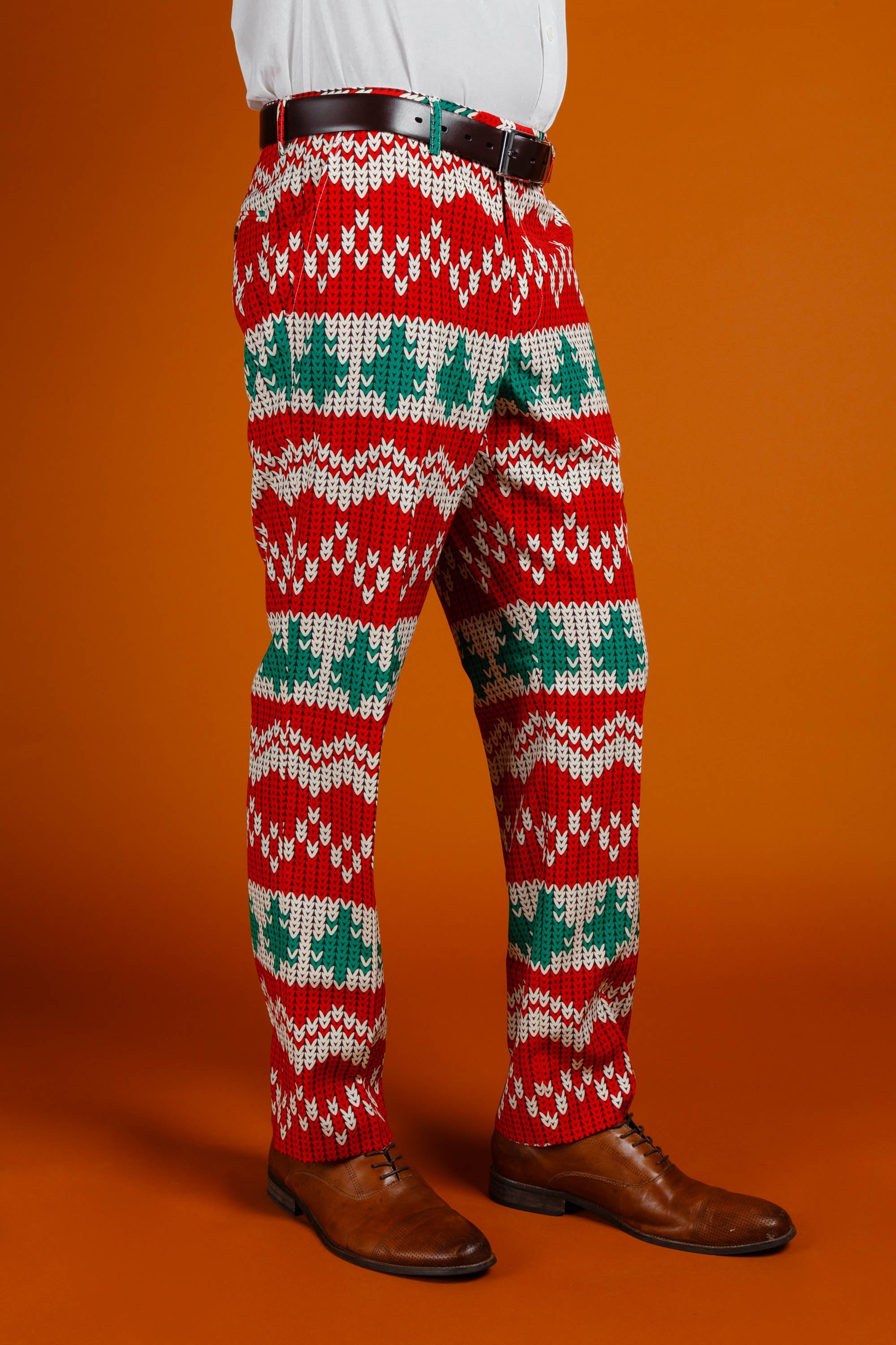 The Red Ryder | Knit Print Christmas Suit