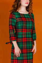 The Lincoln Log Love Lady | Midi Christmas Dress