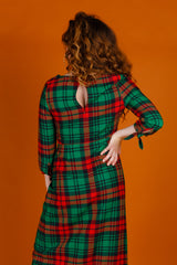 The Lincoln Log Love Lady | Midi Christmas Dress