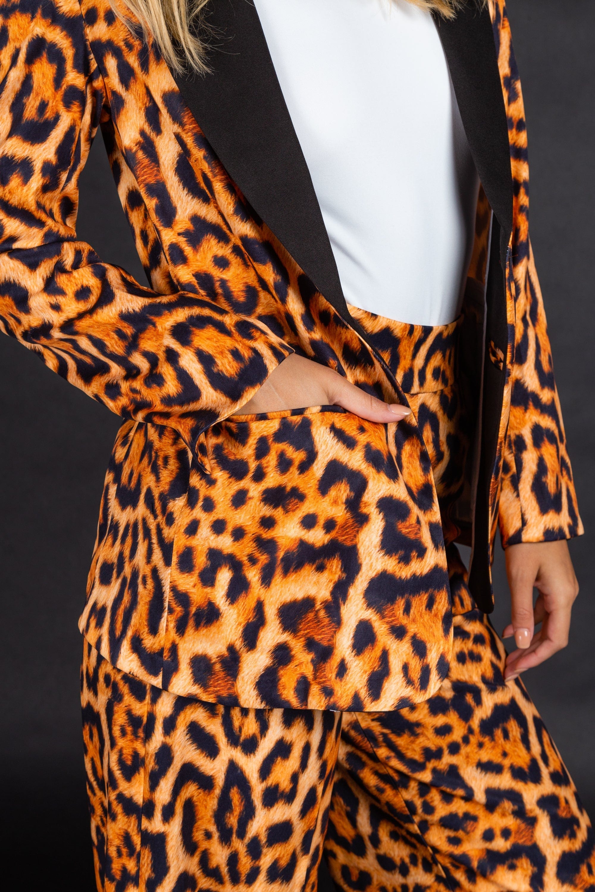 The Fastest Finishers | Leopard Print Womens Blazer - Shinesty