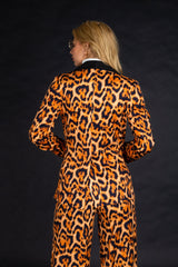 The Fastest Finishers | Leopard Print Womens Blazer - Shinesty