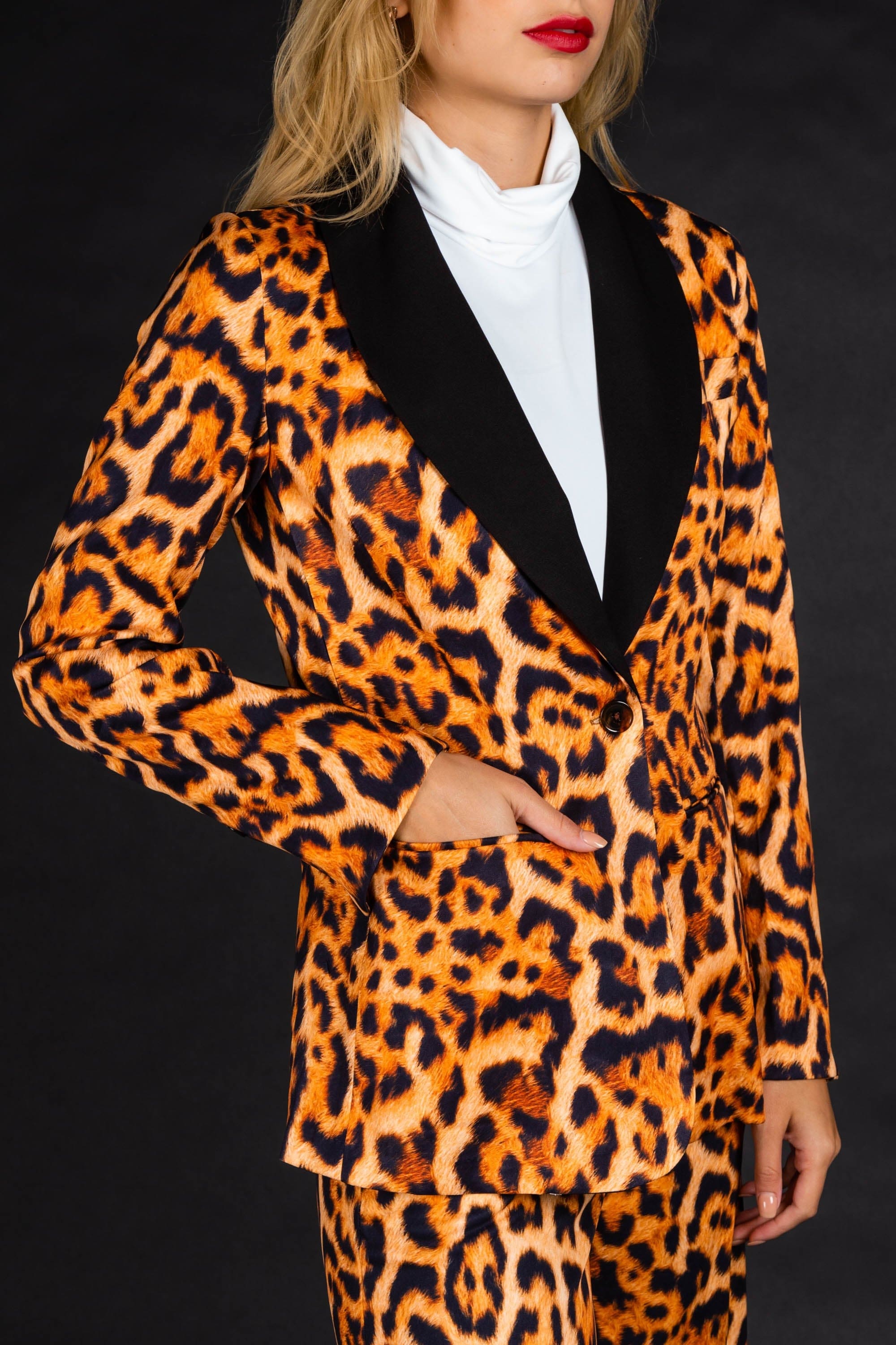 The Fastest Finishers | Leopard Print Womens Blazer - Shinesty