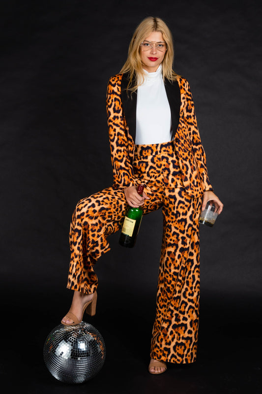 The Fastest Finishers | Leopard Print Womens Blazer - Shinesty