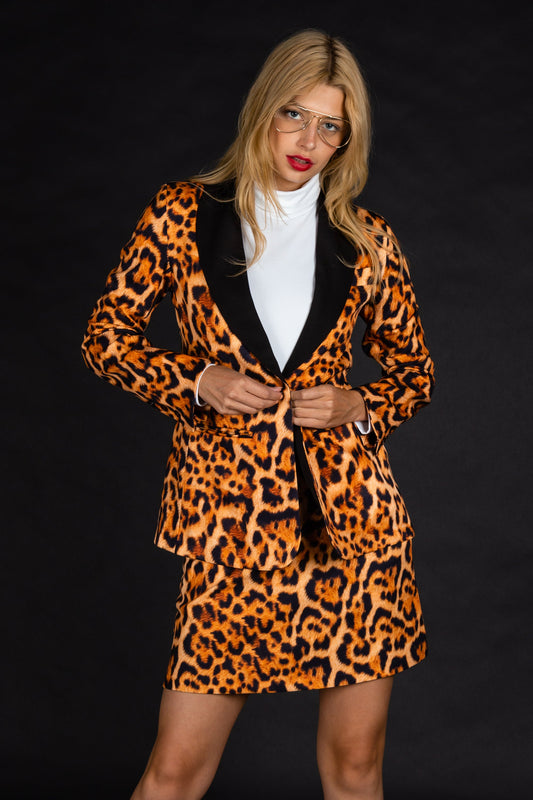 The Fastest Finishers | Leopard Print Womens Blazer - Shinesty