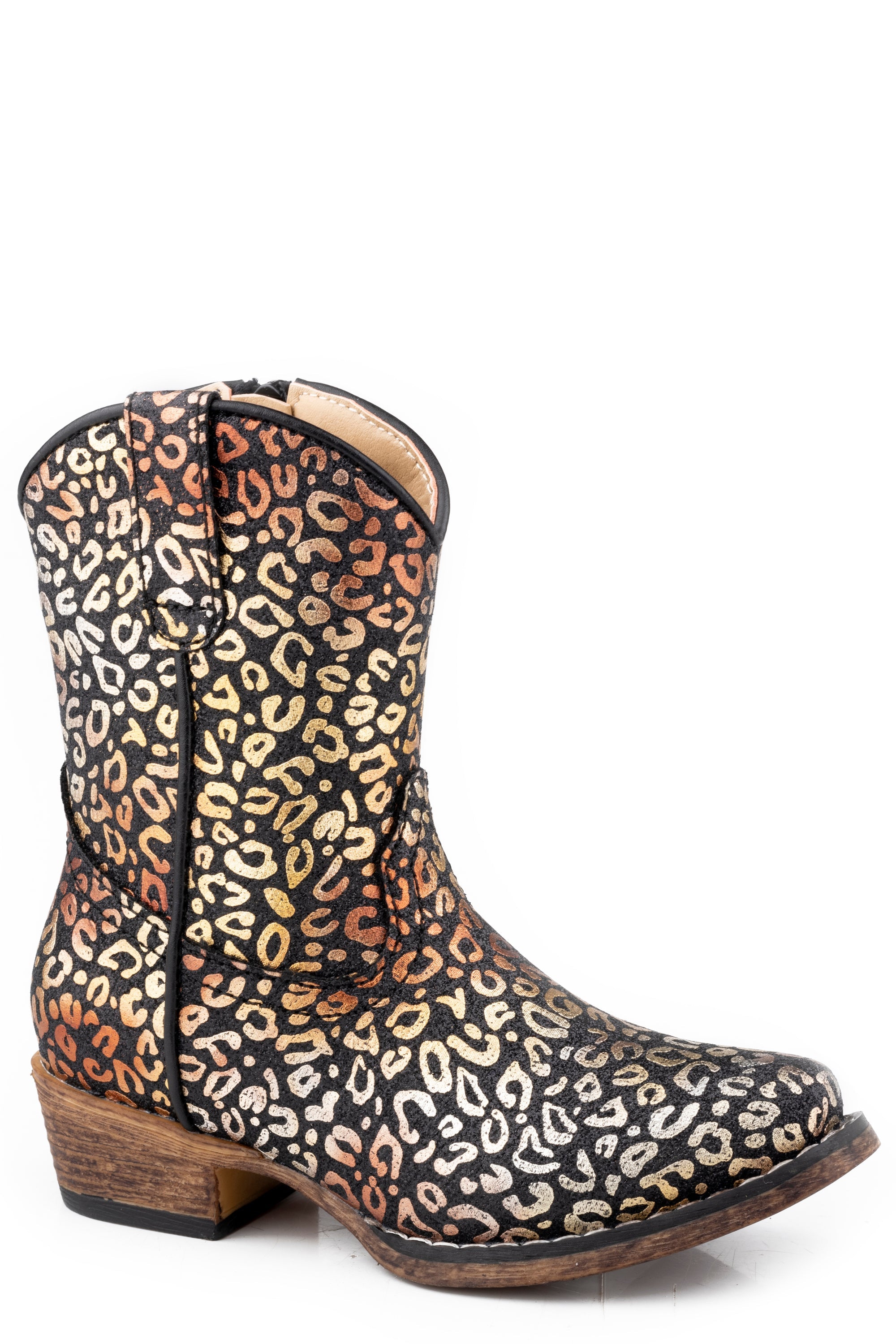 Roper Toddlers Girls Snip Toe All Over Leopard Print