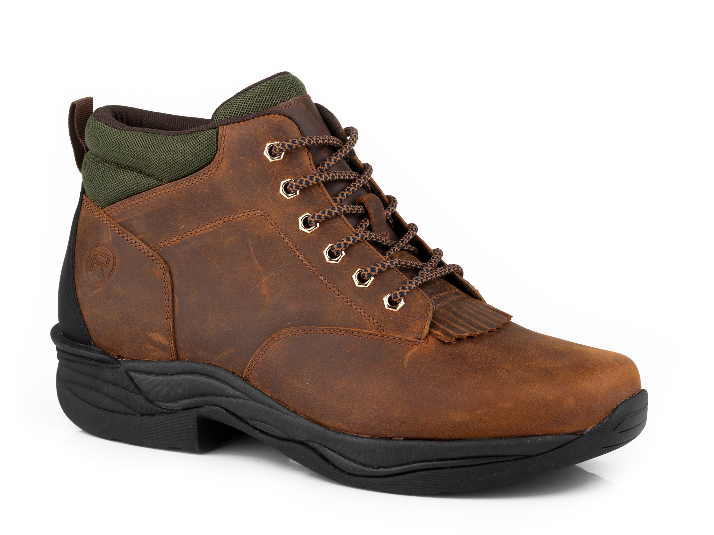 Roper Mens Brown Oiled Leather