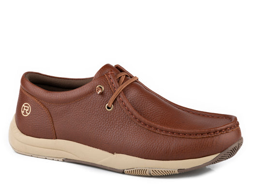 Roper Mens Tumbled Brown Leather All Over