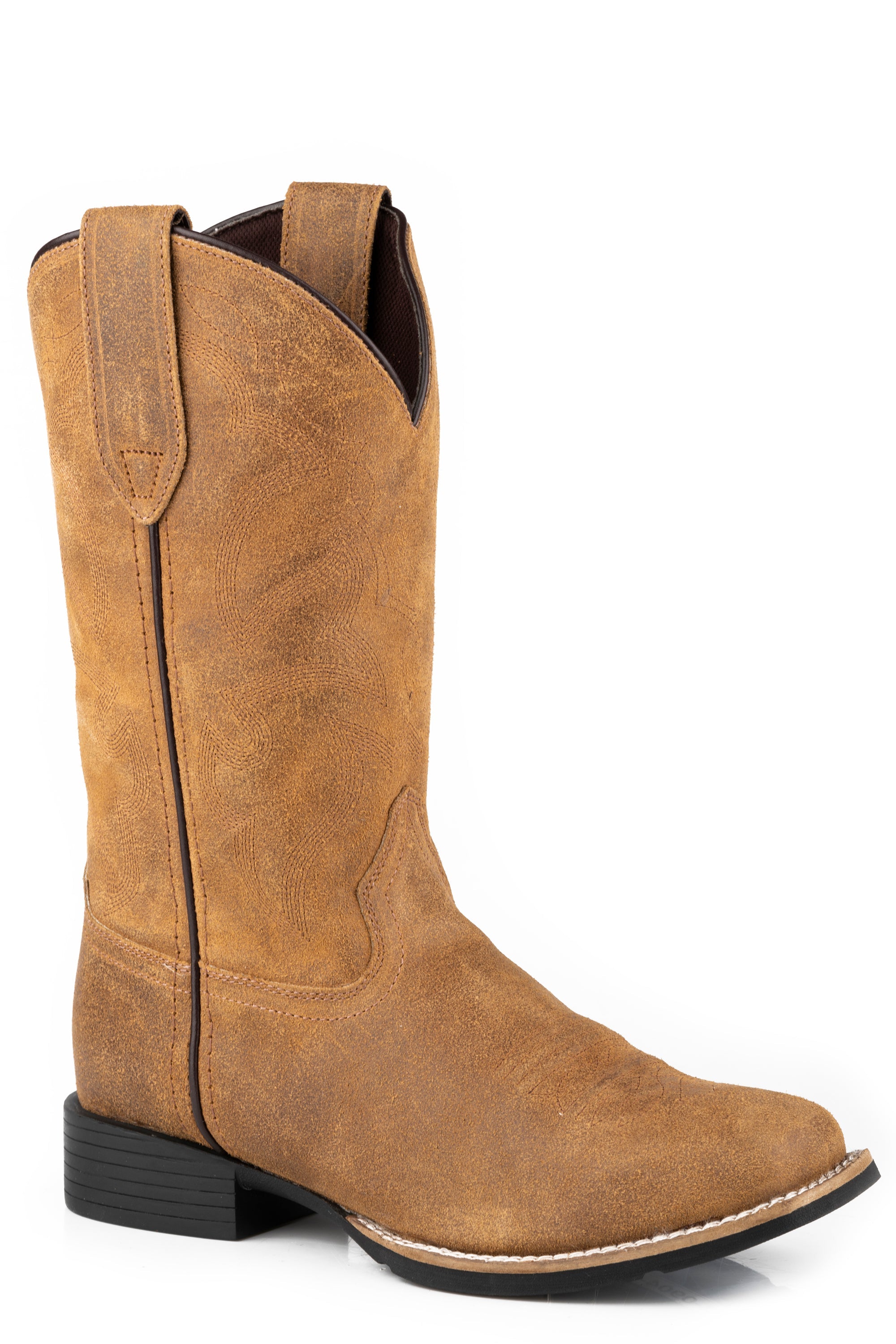 Roper Womens Tan Oiled Suede Leather