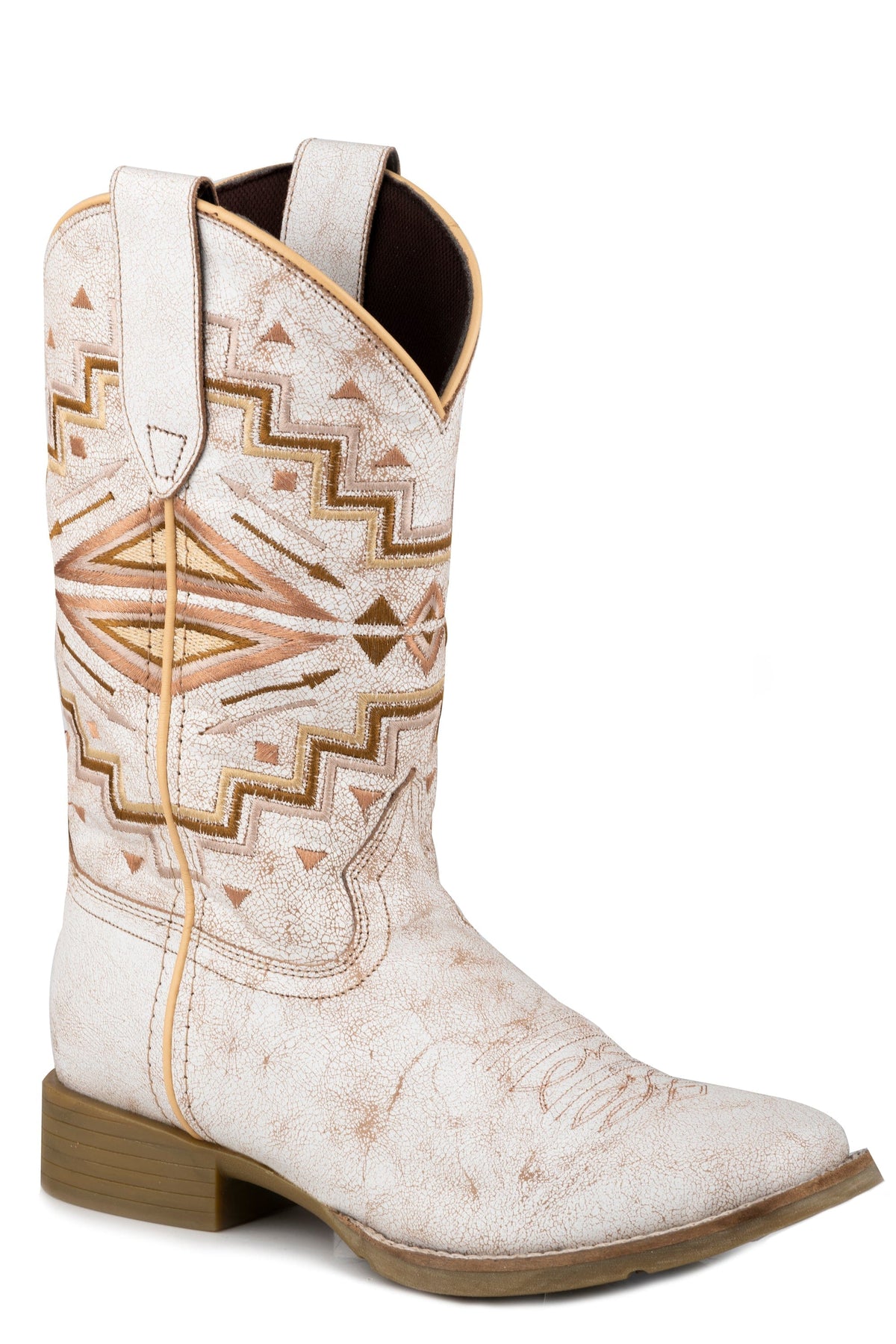 Roper Womens White Vintage Leather Upper - Roper