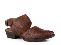 Roper Womens Cognac Allover Floral Tooled