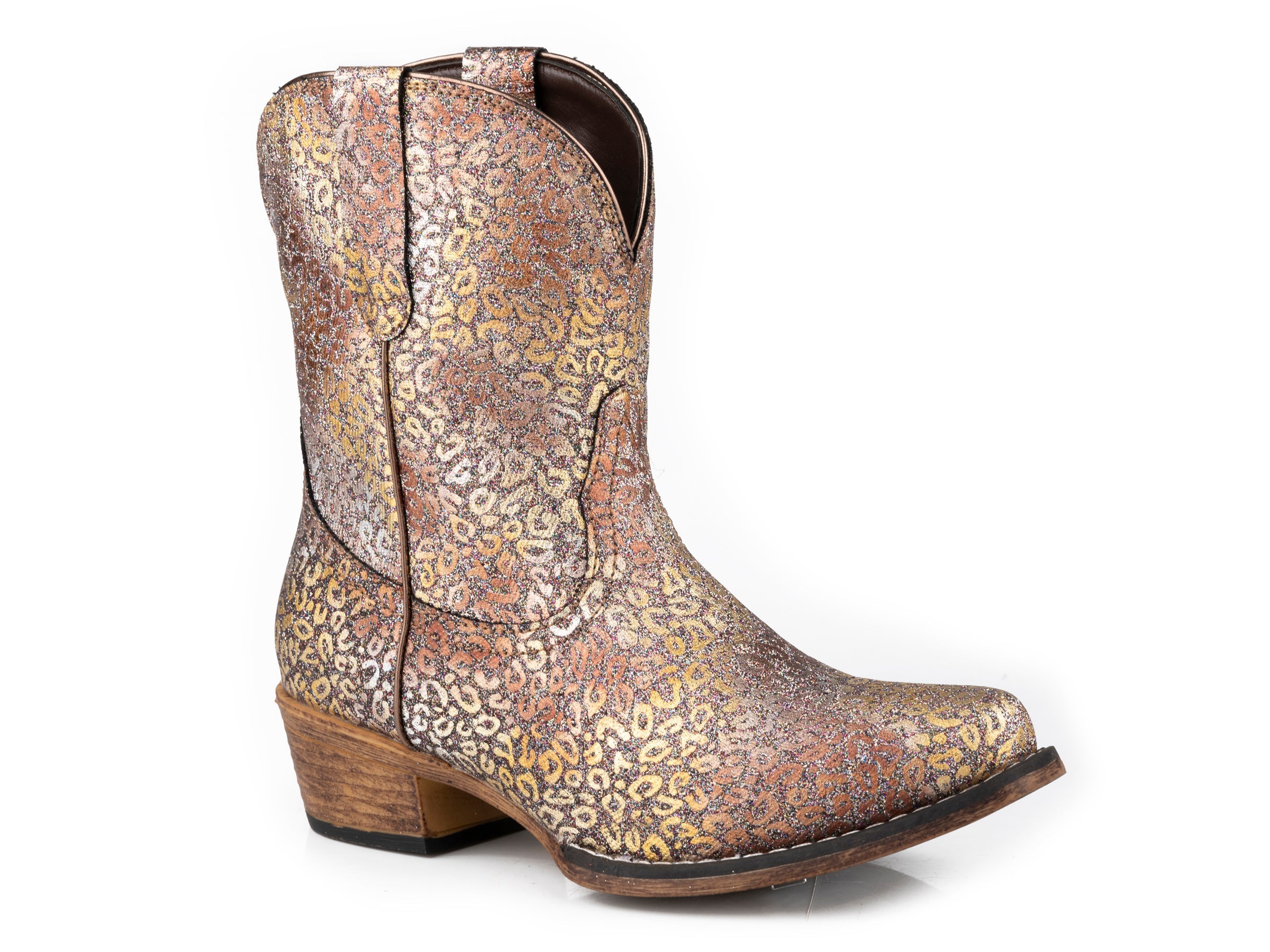 Roper Womens Snip Toe All Over Leopard Print