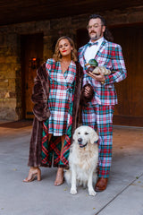 The Scotch on the Rocks | White Plaid Christmas Suit