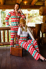 The Red Ryder | Women's Knit Print Christmas Pant