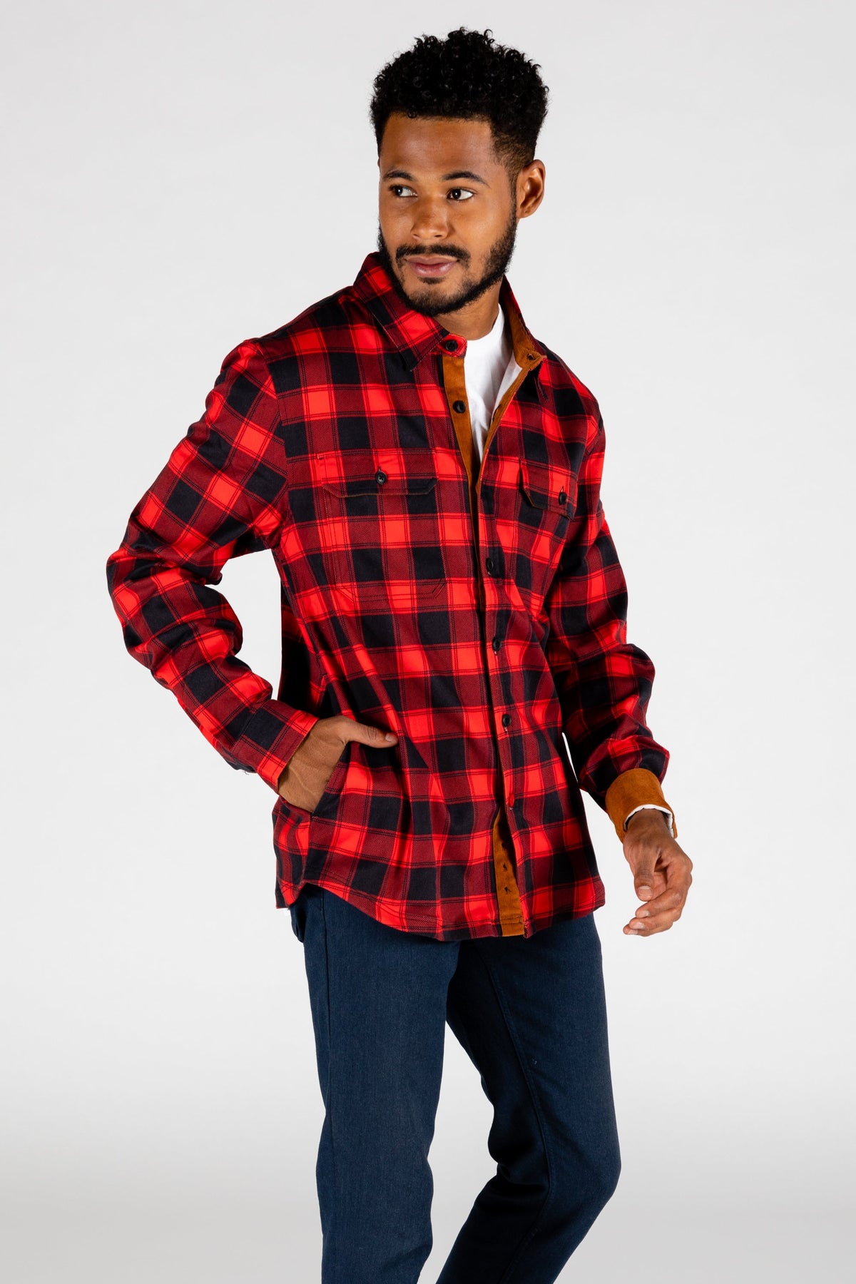 The Maple Mob | Buffalo Check Stretch Flannel