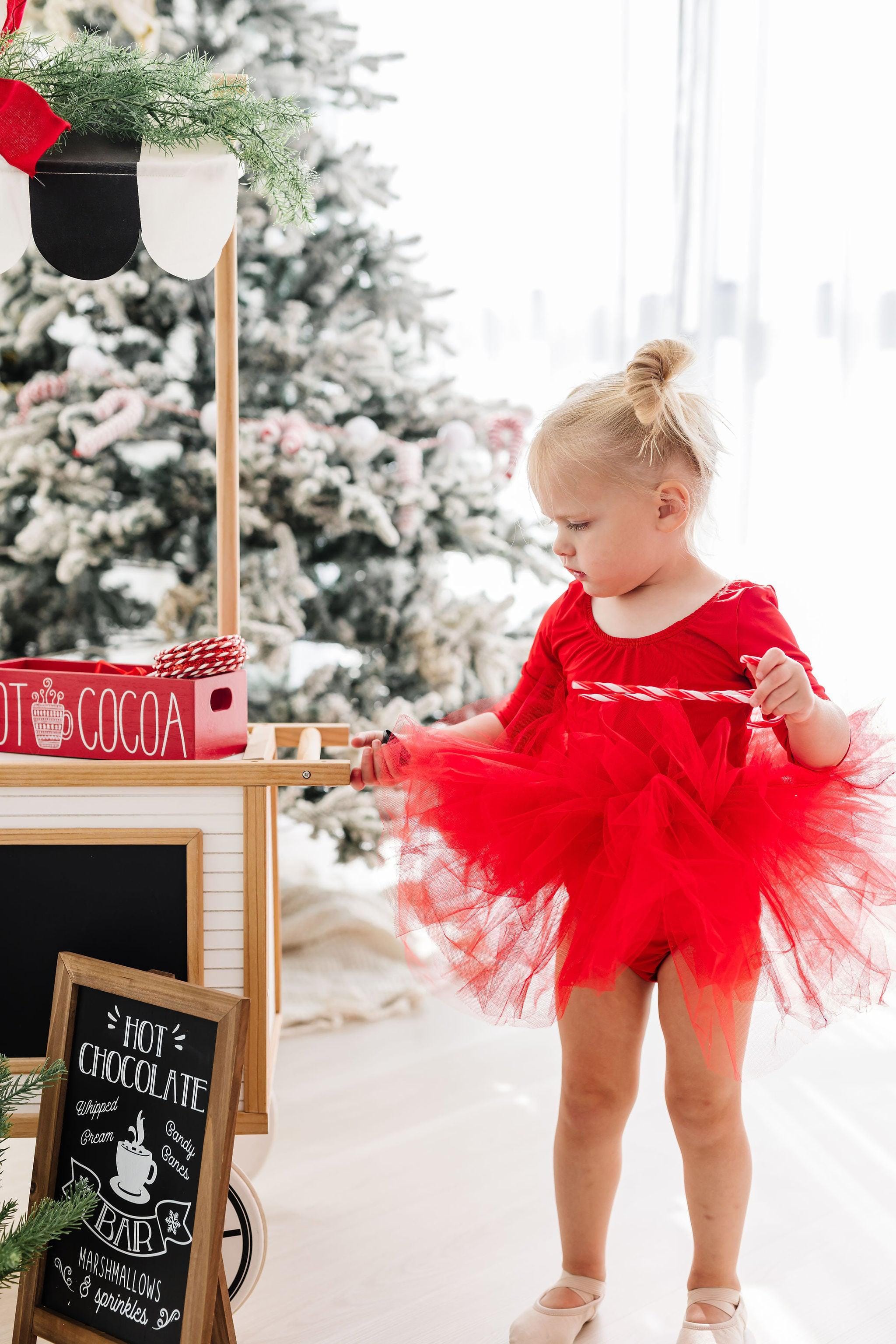 Red 3/4 Tutu Leotard - Mila & Rose ®