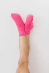 Bright Pink Cozy Socks