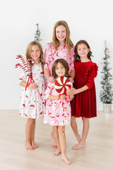 Jolly Old Saint Nick Ruffle Twirl Dress