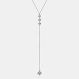 1.3 Carat Moissanite 925 Sterling Silver Drop Necklace Trendsi