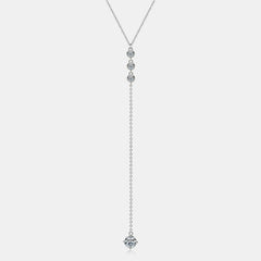 1.3 Carat Moissanite 925 Sterling Silver Drop Necklace Trendsi