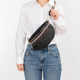 Bead Trim Straw Weave Crossbody Bag Trendsi