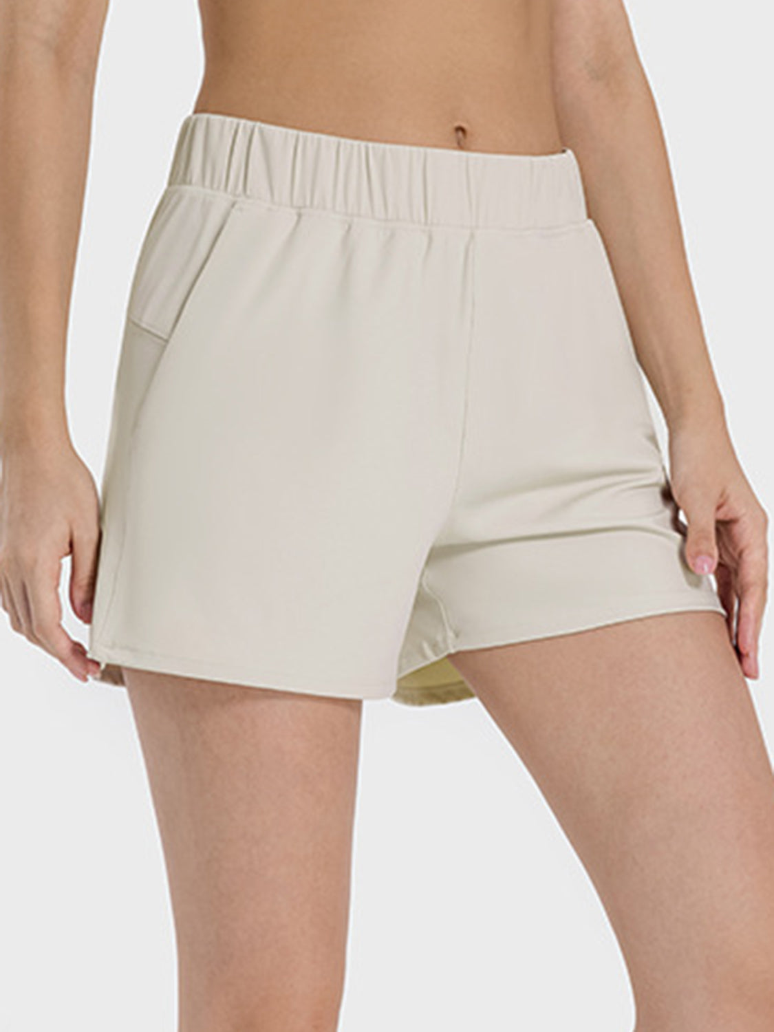 Elastic Waist Active Shorts Trendsi