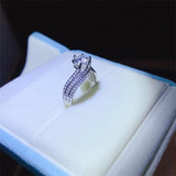 1 Carat Moissanite 925 Sterling Silver Ring Trendsi