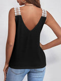 Full Size Lace Detail V-Neck Tank Trendsi