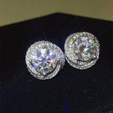 6 Carat Moissanite 925 Sterling Silver Earrings Trendsi