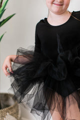 Black 3/4 Tutu Leotard - Mila & Rose ®