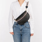 Bead Trim Straw Weave Crossbody Bag Trendsi