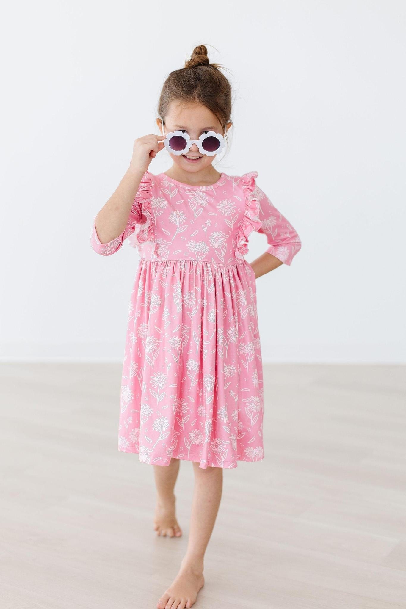 Dahlia Doodles Ruffle Twirl Dress - Mila & Rose ®