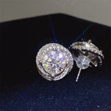 6 Carat Moissanite 925 Sterling Silver Earrings Trendsi