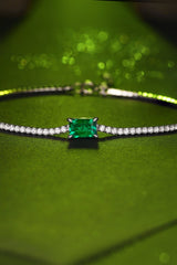 1 Carat Lab - Grown Emerald Bracelet - Trendsi