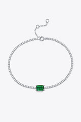 1 Carat Lab - Grown Emerald Bracelet - Trendsi