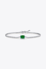 1 Carat Lab - Grown Emerald Bracelet - Trendsi