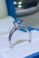 1 Carat Moissanite 4 - Prong Ring - Trendsi