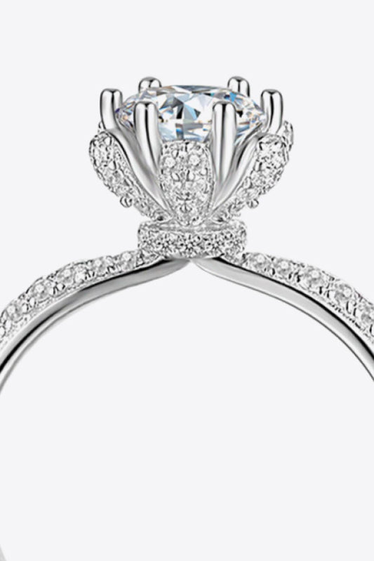 1 Carat Moissanite 6-Prong Ring - Trendsi