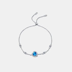 1 Carat Moissanite 925 Sterling Silver Bracelet - Trendsi