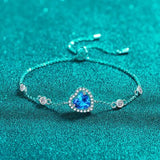 1 Carat Moissanite 925 Sterling Silver Bracelet - Trendsi