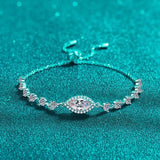 1 Carat Moissanite 925 Sterling Silver Bracelet - Trendsi