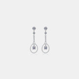 1 Carat Moissanite 925 Sterling Silver Drop Earrings - Trendsi