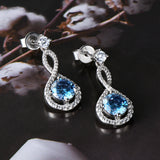 1 Carat Moissanite 925 Sterling Silver Earrings - Trendsi