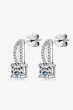 1 Carat Moissanite 925 Sterling Silver Earrings - Trendsi