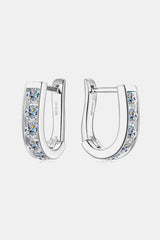 1 Carat Moissanite 925 Sterling Silver Earrings - Trendsi