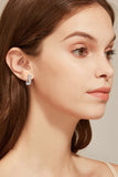 1 Carat Moissanite 925 Sterling Silver Earrings - Trendsi