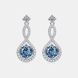 1 Carat Moissanite 925 Sterling Silver Earrings - Trendsi