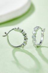 1 Carat Moissanite 925 Sterling Silver Earrings - Trendsi