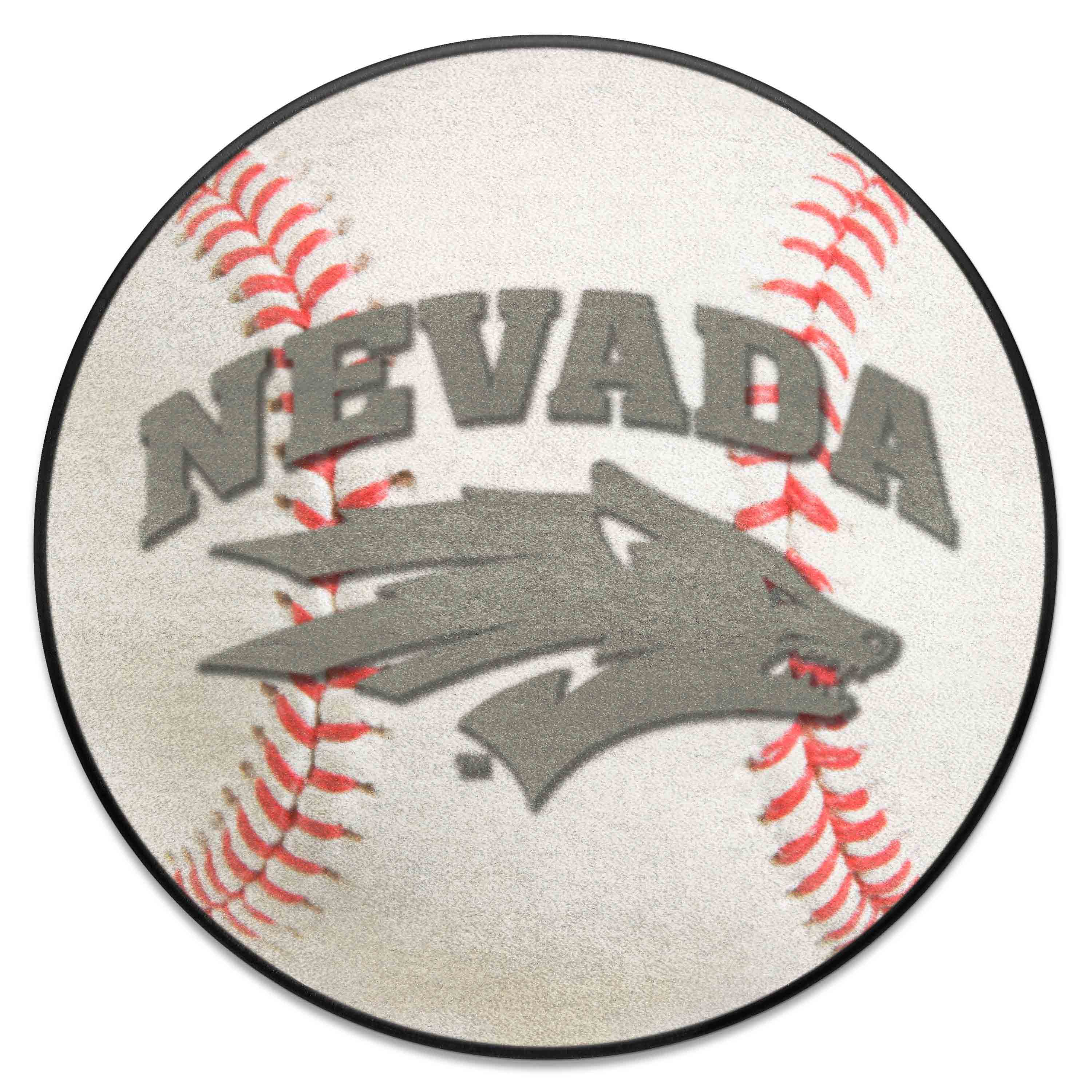 Nevada Wolfpack Baseball Rug - 27in. Diameter - Nevada