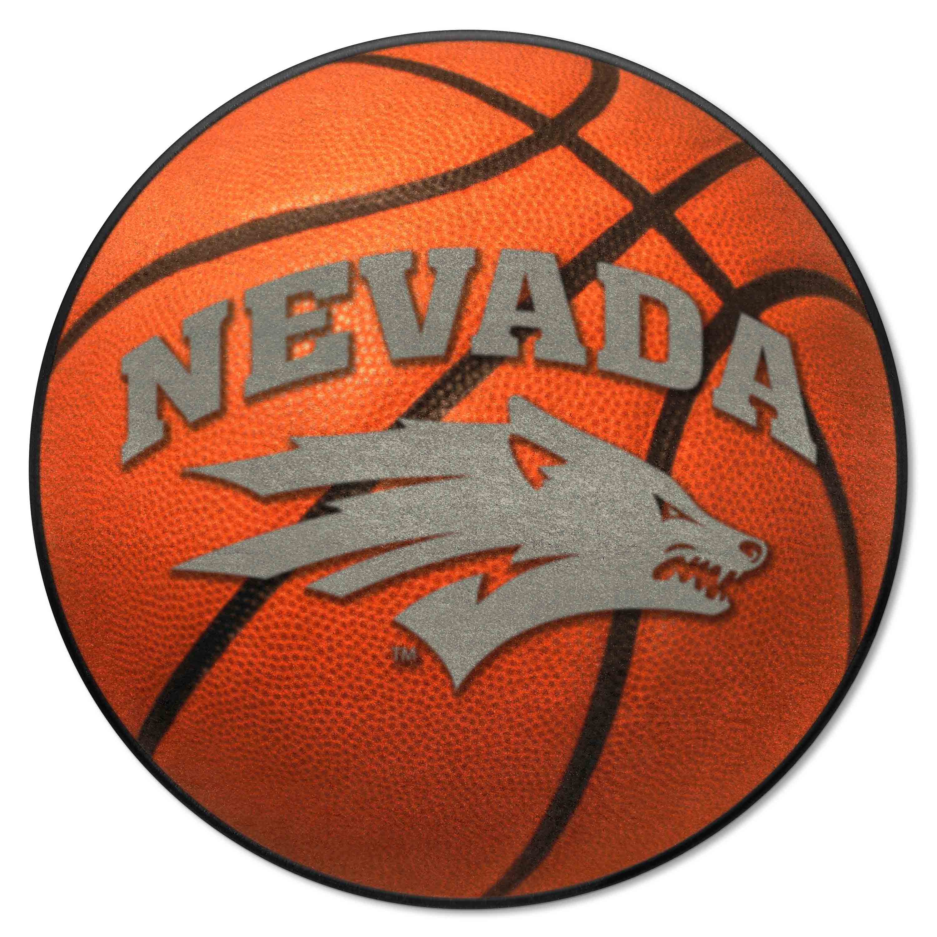 Nevada Wolfpack Basketball Rug - 27in. Diameter