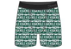 The Mile High City | Colorado License Plates Ball Hammock® Pouch Underwear With Fly